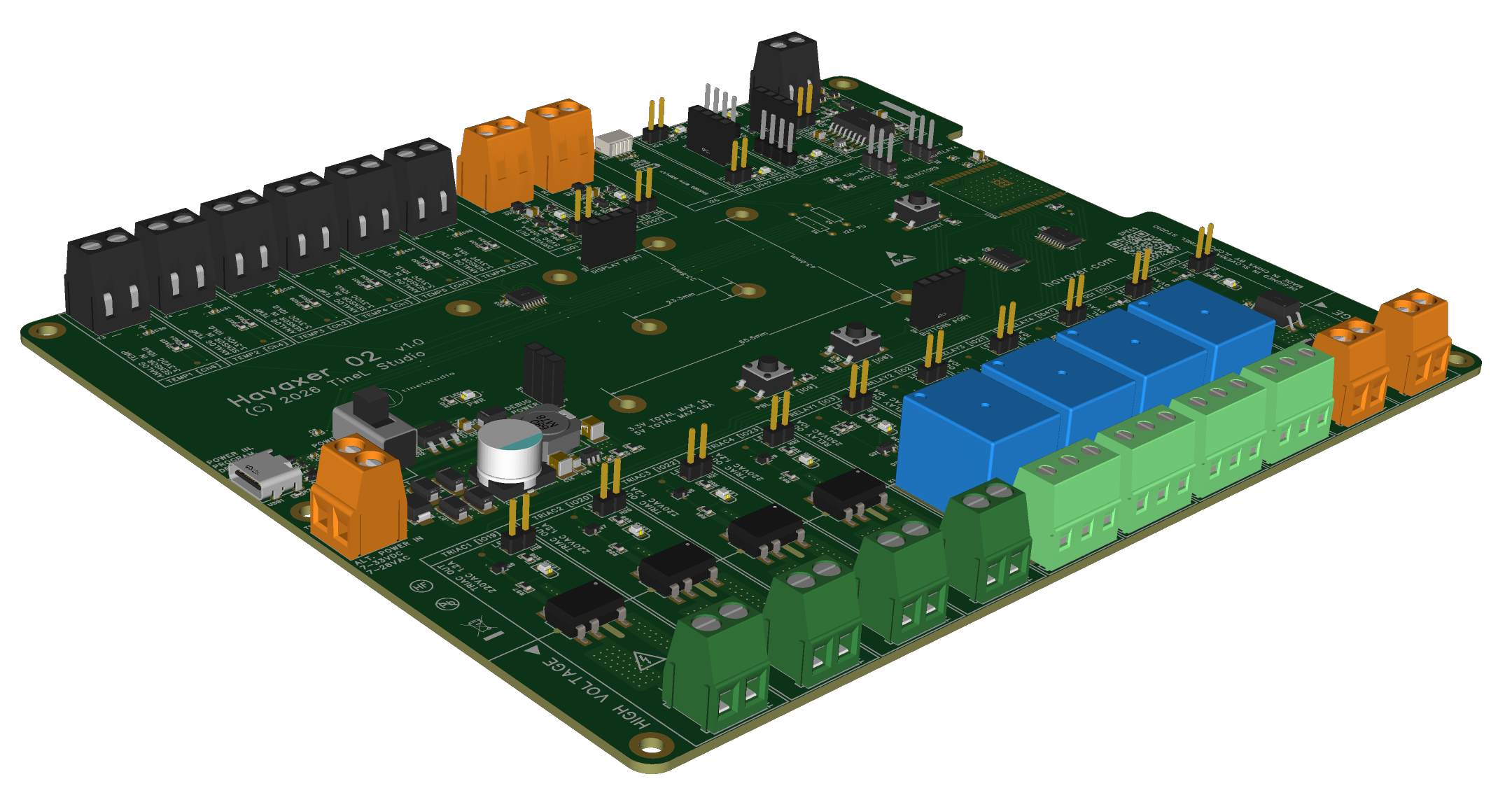 3D PCB Top