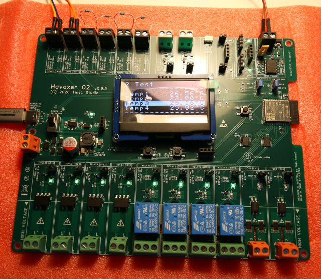 Havaxer 02 with OLED and temps testing